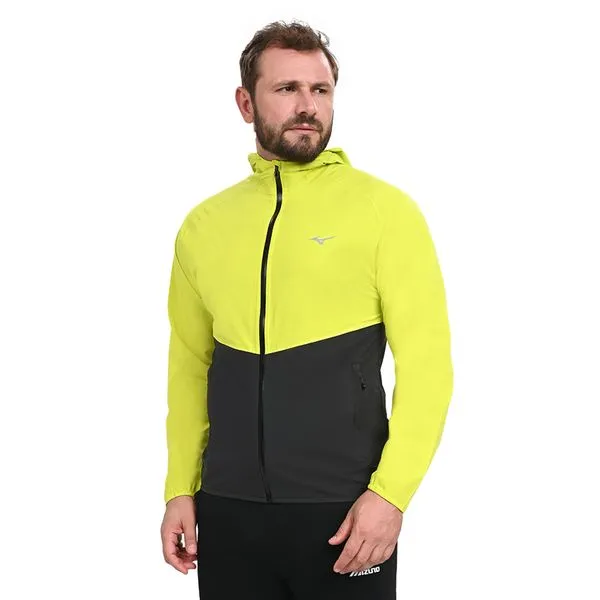 Jaqueta de Corrida Unissex Mizuno Waterproof 20K ER G Amarelo
