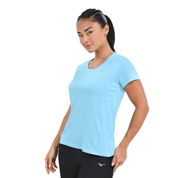 Camiseta de Corrida Feminina Mizuno Nirvana GG Azul
