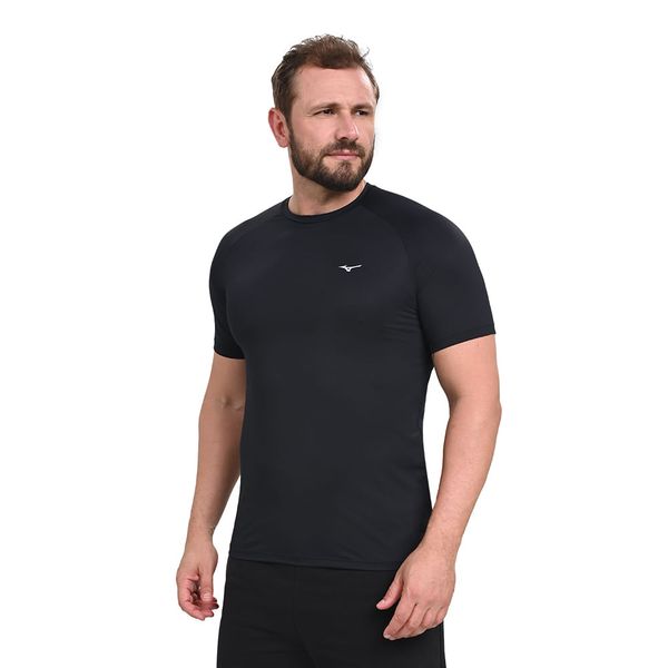 Camiseta de Corrida Mizuno Pro Uv EG Preto