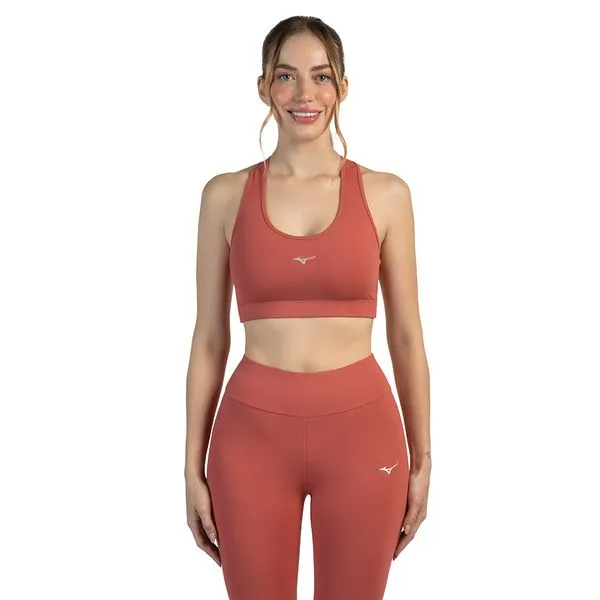 Top de Treino Mizuno Essence Feminino GG Vermelho