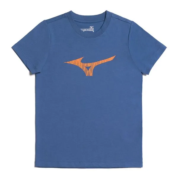 Camiseta Infantil Mizuno Cotton Jr 6 Azul