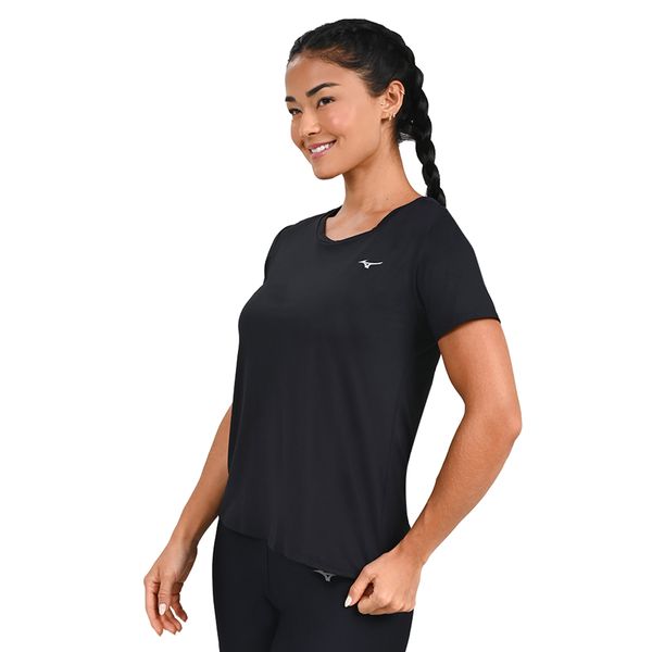 Camiseta de Corrida Feminina Mizuno Pro Uv G Preto