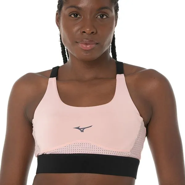 Top de Treino Mizuno High Support Feminino GG Rosa