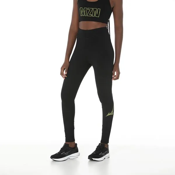 Legging de Corrida Feminina Mizuno Run Easy G Preto