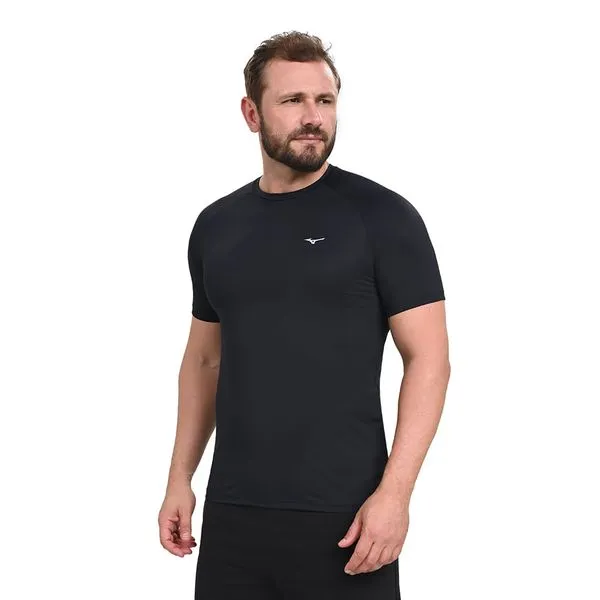 Camiseta de Corrida Mizuno Pro Uv GG Preto