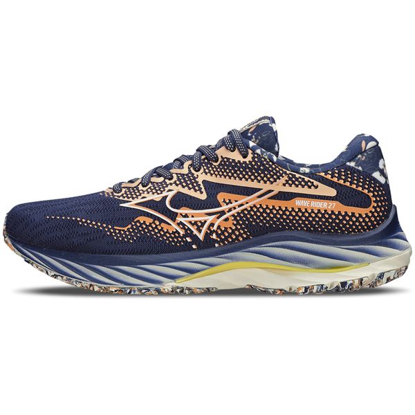 Tênis de Corrida Feminino Mizuno Wave Rider 27 Roxy 39 Azul