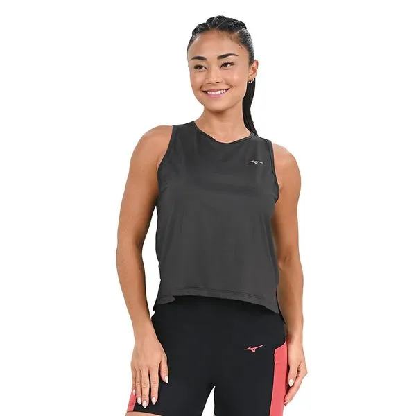 Regata Cropped de Treino Feminina Mizuno Soul Fit M Preto