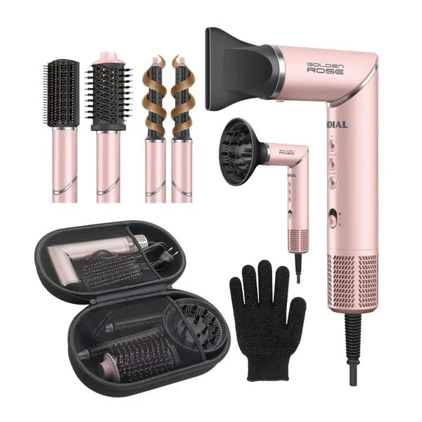 Secador Multifuncional 5 em 1 Mondial Rosé 1500W 127V - SM-01-BLDC-GR SECADOR MULTIF SM-01-BLDC-GR 220V/60HZ