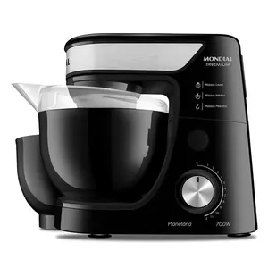 Batedeira Planetária Mondial Preto/Inox 700W  - BP-01P-B 220V