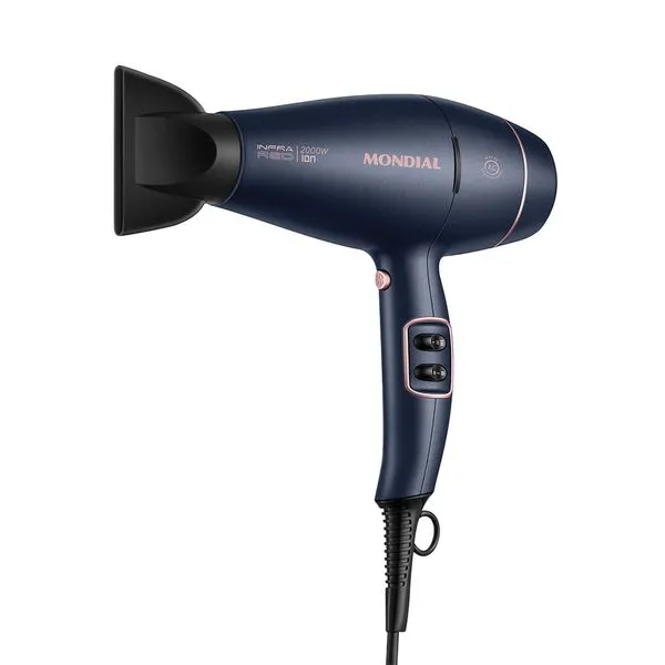 Secador de Cabelos InfraRed Mondial Azul e Golden Rose SCP-01-IR 220V