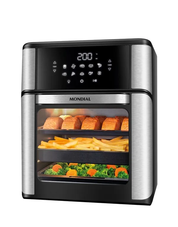 Fritadeira Elétrica Forno Oven 12L Mondial AFON-12L-BI-BC 220V