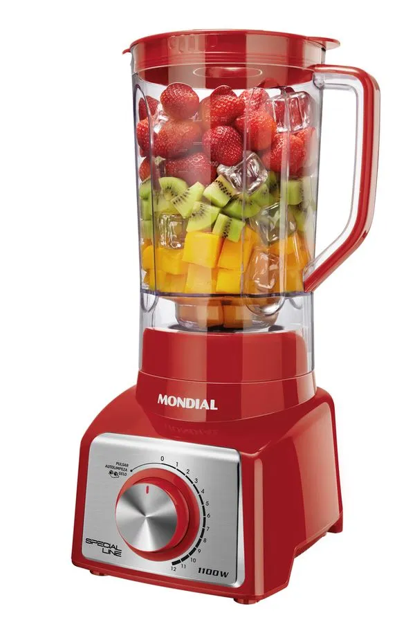 Liquidificador Special Line Mondial Vermelho/ Inox 1100W - L-48-R-SL 110V