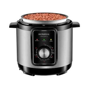 Panela de Pressão Elétrica 3L Mondial Preto/Inox 700W  - PE-47-3L-I 110V