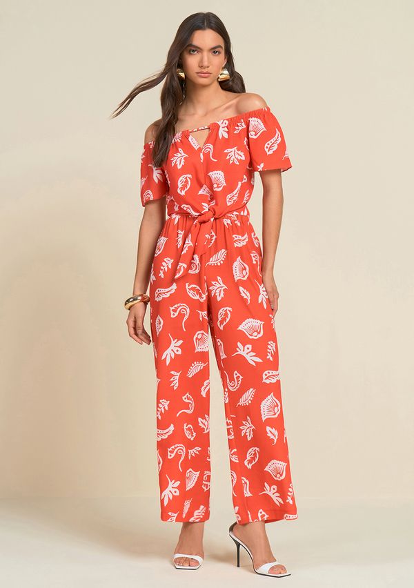 Calca Morena Rosa Reta Cós Alto Detalhe Elástico Off White 40