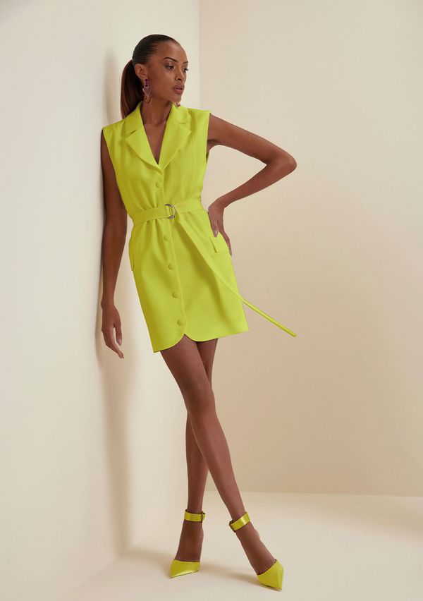 Colete Morena Rosa Alongado Detalhe Martingale Verde G