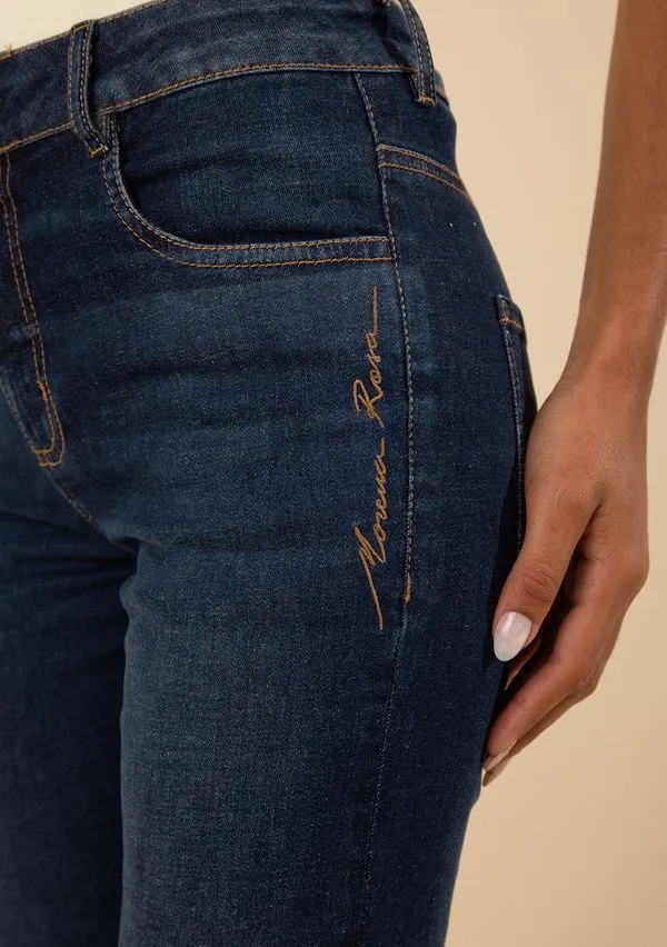 Calça Morena Rosa Skinny Média Azul 46