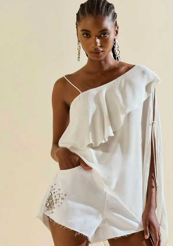 Shorts Morena Rosa Reto Média Branco 34