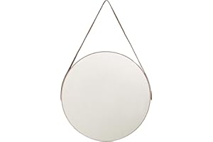 Espelho Redondo Adnet Grande 45cm Decorativo c/Alça Suporte