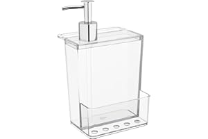 Coza - Multi Dispenser para Objetos de Banheiro - Transparente (Cristal)