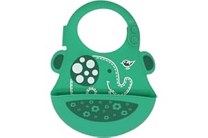 Marcus e Marcus Babador em Silicone, Verde (Elefante), 6+ Meses