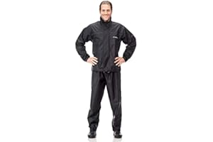 Pantaneiro, Conjunto Capa de Chuva Motoqueiro Nylon Gola Impermeavel Ref.1000 Tamanho P - Preto