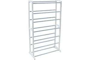 Sapateira Vertical de Chão para até 21 Pares 7 Prateleiras Tubo Cromado Arthi 1802
