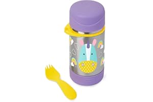 Pote Térmico com Talher Zoo Unicórnio, Skip Hop, Roxo