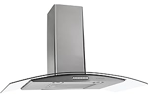 New Order 50051030 Coifa Fogatti Vidro Curvo Duto Slim 220 V, Inox, 90cm