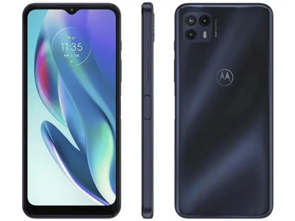 Smartphone Motorola Moto G50 128GB Azul 5G Octa-Core 6,5” Câm. Tripla + Selfie 13MP Dual Chip