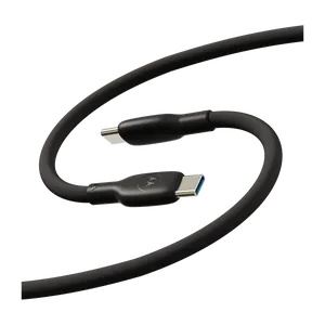 Cabo De Dados de Silicone Motorola USB-C Para USB-C 2 Metros Preto