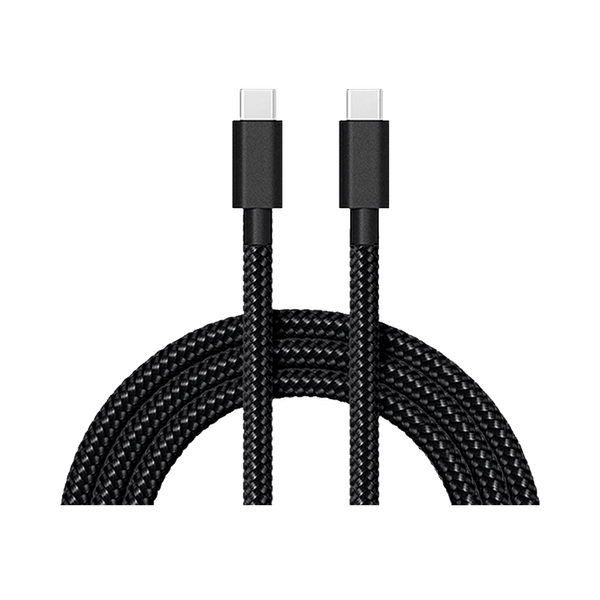 Cabo de dados de carga Motorola USB-C P/ USB-C 1.5 metros acabamento cordão Preto