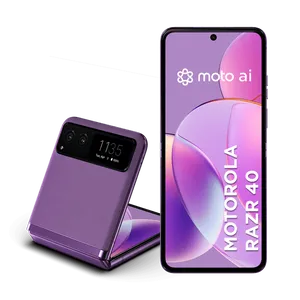 Smartphone Motorola Razr 40 5G 256GB 16GB (8GB RAM + 8GB RAM Boost) 64MP com moto AI NFC Dobravel - Lilac