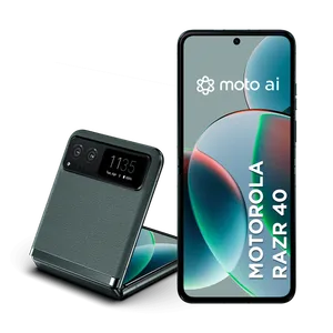 Smartphone Motorola Razr 40 5G 256GB 16GB (8GB RAM + 8GB RAM Boost) 64MP com moto AI NFC Dobravel - Sage Green