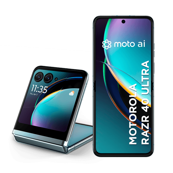 Smartphone Motorola Razr 40 Ultra 5G 256GB 16GB (8GB RAM + 8GB RAM Boost) 12MP com moto AI NFC Dobravel - Blue