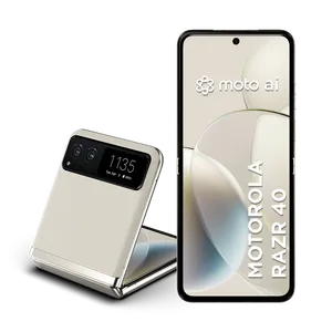 Smartphone Motorola Razr 40 5G 256GB 16GB (8GB RAM + 8GB RAM Boost) 64MP com moto AI NFC Dobravel - Vanilla