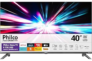 Smart TV 40” Philco Roku TV LED Dolby Audio PTV40M9GR2CGB