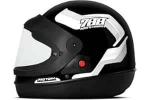 CAPACETE FECHADO PRO TORK SPORT MOTO 788 PRETO - BRANCO TAM. 58