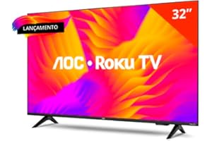 Smart TV LCD LED 32" AOC 32S5155/78G - Wi-Fi, HD, Quad Core, Dolby Áudio, 60 Hz
