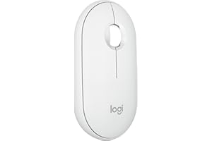 Mouse sem fio Logitech Pebble 2 M350s com Clique Silencioso, Design Slim Ambidestro, Conexão Bluetooth e Pilha Inclusa - Bran