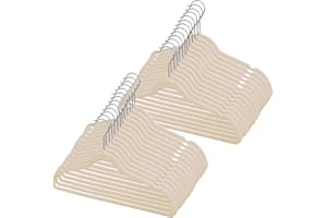 Kit 50 Cabides de Veludo 360° Antideslizante Kit Cabide para Roupas Camiseta Calça