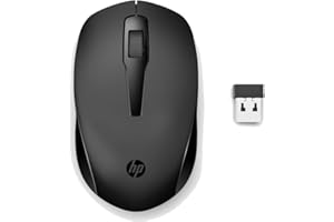 Mouse Sem Fio HP 150 - Sensor óptico de 1600 DPI, Conexão 2,4 GHz com Receptor USB, Design Ambidestro Ergonômico e Rolagem co