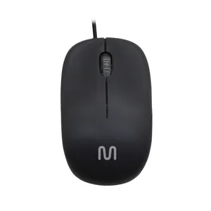 Mouse Com Fio Mid 1200dpi Conexão Usb 3 Botões Textura Fosca Preto Multi (Multilaser) - MO255OUT [Reembalado] MO255OUT