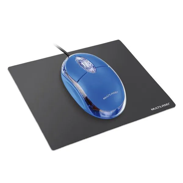 Mousepad Multilaser Standard 20 Unidades Preto Multi - AC027 AC027