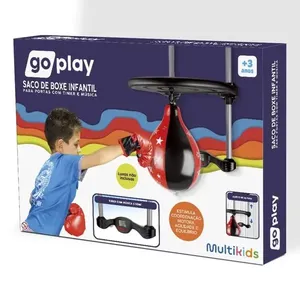 Saco De Boxe Infantil Para Portas com Tempo e Música Go Play Multikids - BR2325OUT [Reembalado] BR2325OUT