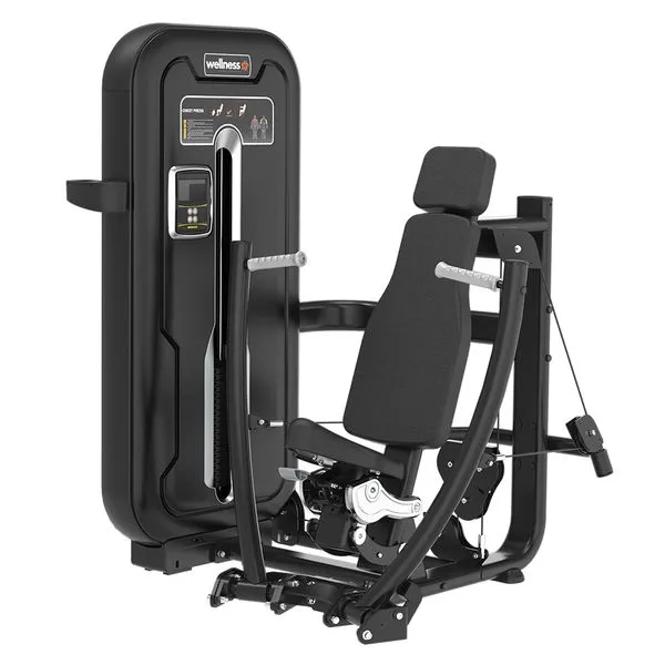Chest Press (Supino Reto Maquina) Nivus Preto 120kg Profissional Wellness - EM384OUT [Reembalado] EM384OUT