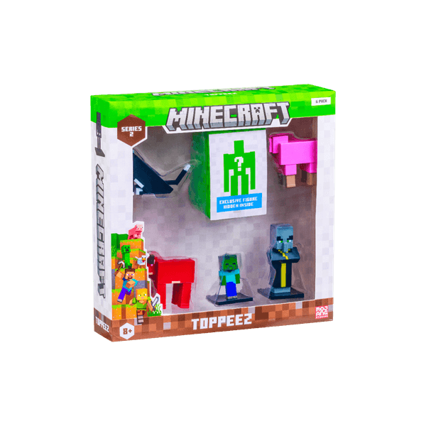 Figura Sortidas Minecraft 3D Pack 6 Série 2 Multikids - BR2555 BR2555