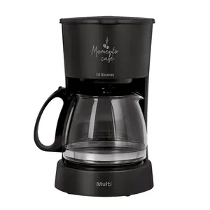 Cafeteira Elétrica 15 Xícaras Jarra de Vidro c/ Filtro Reutilizável e Colher Dosadora 220v - 650w Multi - GO036OUT [Reembalado] GO036OUT