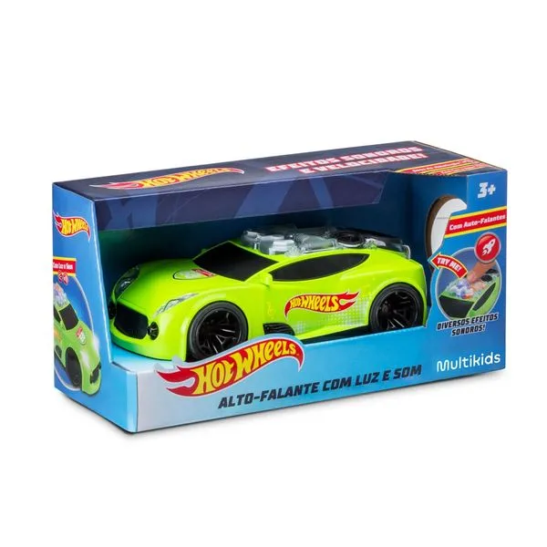 Carro Hot Wheels Carro de Som com Luz Verde Multikids - BR1432OUT [Reembalado] BR1432OUT