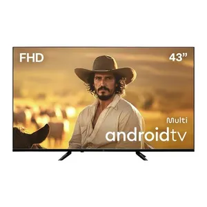 Smart TV 43” Multi DLED Android TV com Espelhamento de Tela 3 HDMI 2 USB Full HD - TL066MOUT [Reembalado] TL066MOUT