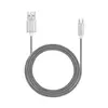 Cabo Micro USB Metálico Carregamento 2A 1M de Comprimento Prata - WI390OUT [Reembalado] WI390OUT